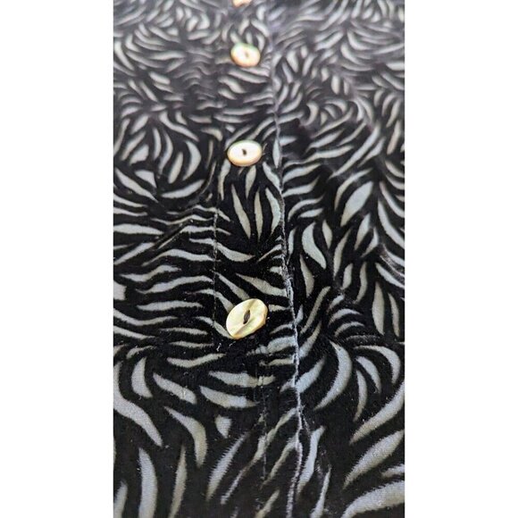 Kleen Women's Blouse Jacket Sheer Silk/Velvet Swirl Medium NEW - Picture 4 of 4